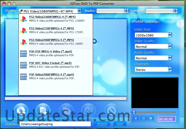 Eztoo DVD To PSP Converter for MAC 2.0.1