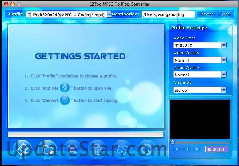 MPEG To iPod Converter for MAC 2.10