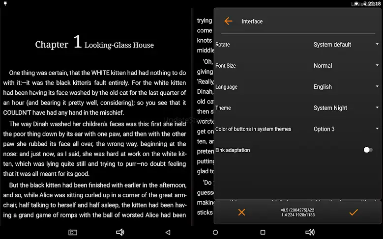 AlReaderX - text book reader