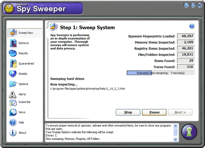Webroot Spy Sweeper 6.1.0.145