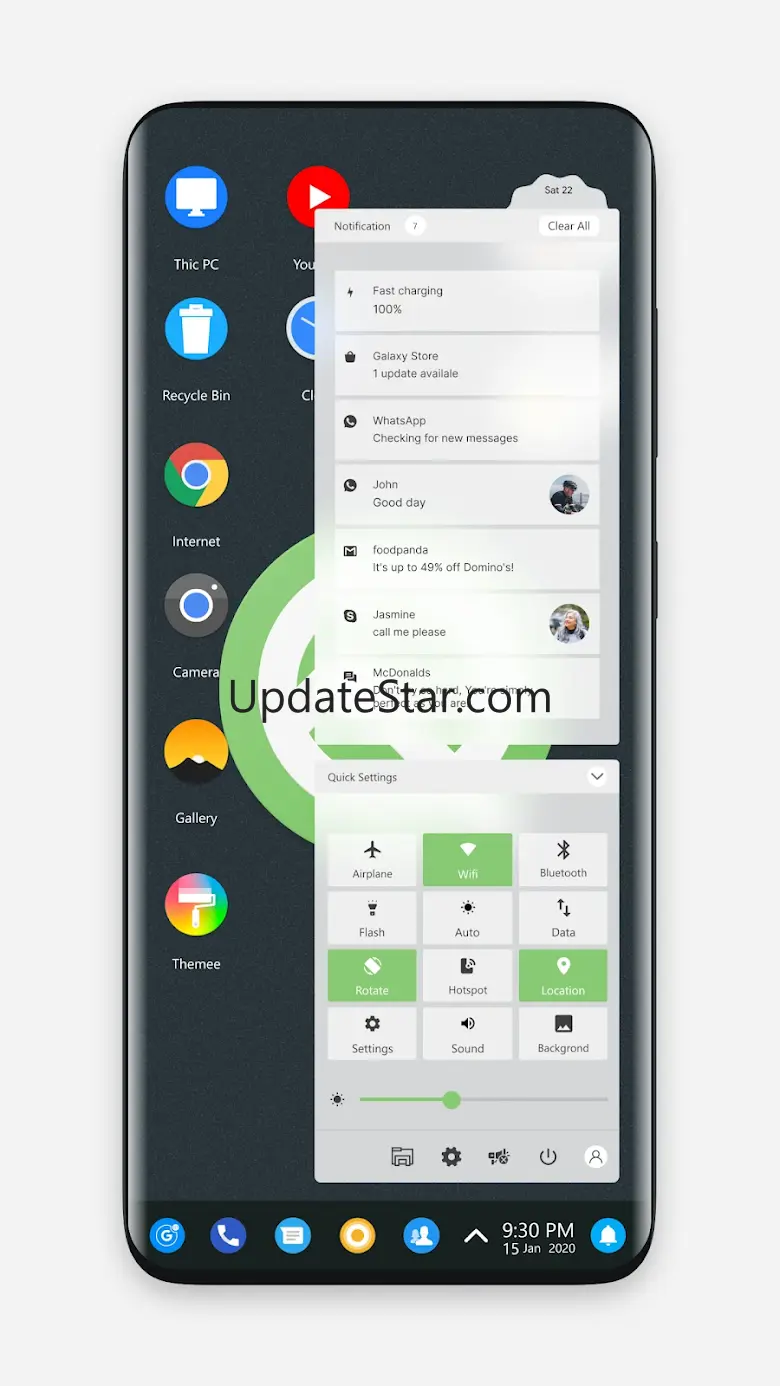 Q theme for Computer Launcher 3.1
