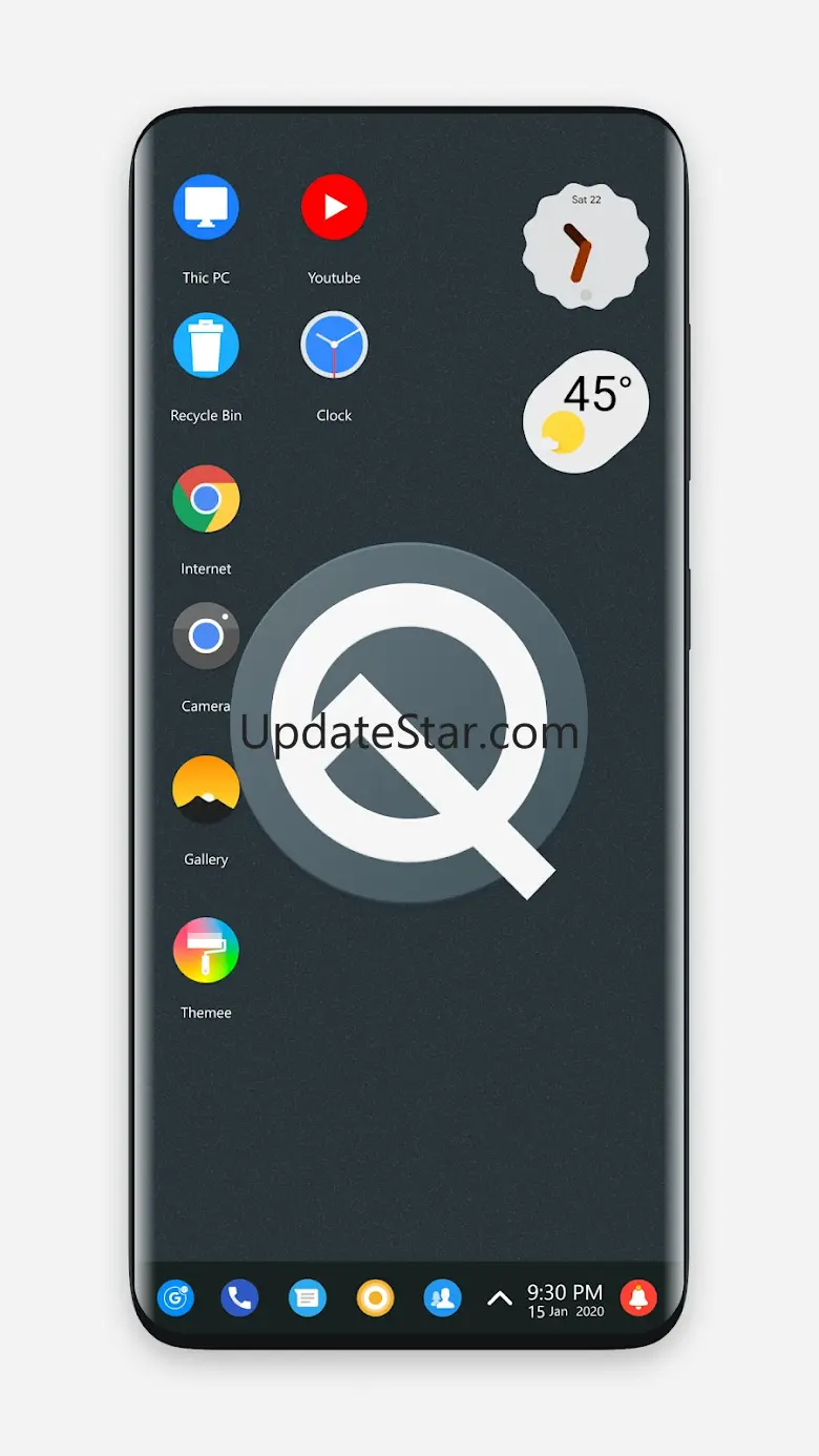 Q theme for Computer Launcher 3.1