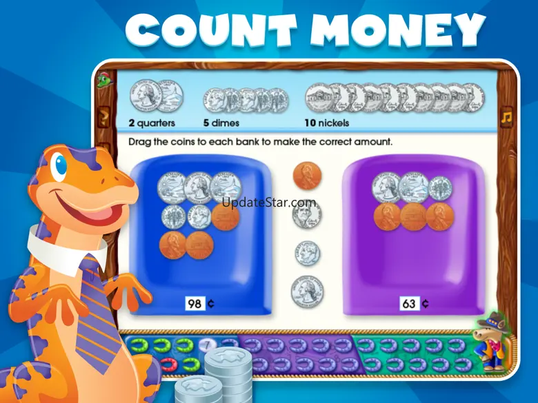 Time, Money & Fractions On-Track 1.9.5
