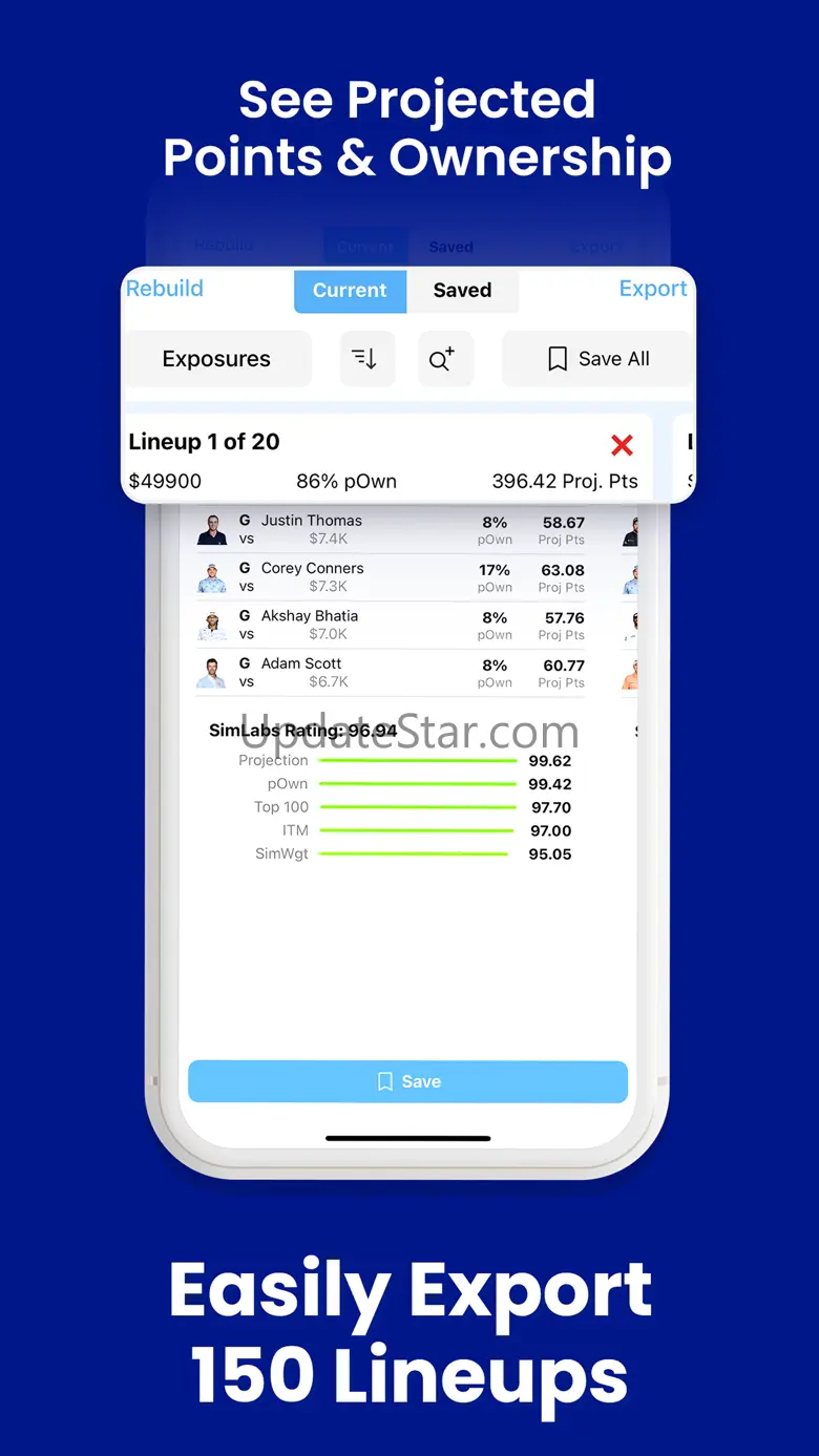 DFS Lineup Optimizer - SimLabs 1.0.7
