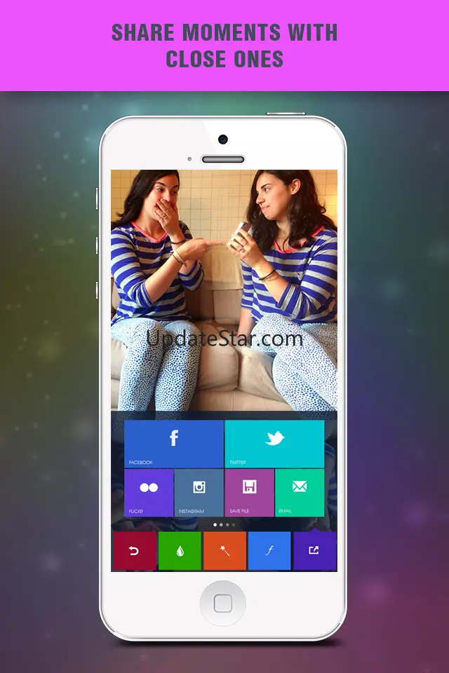 Blender Photo Editor FREE - Create quirky twins fx with artsy fonts "for FB, dropbox, twitter, hotmail & flickr" 1.1
