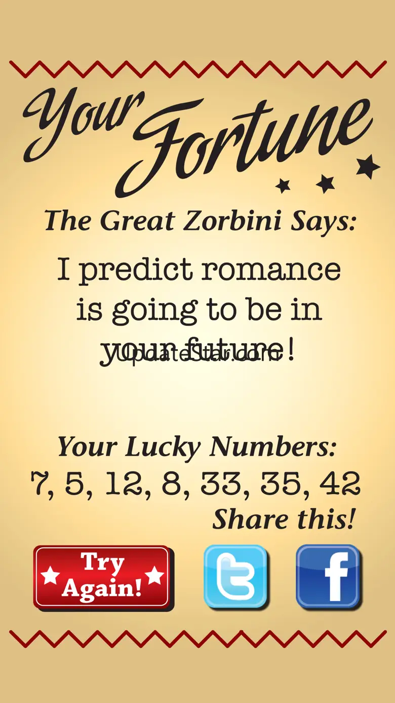 Great Zorbini Fortune Teller 1.3