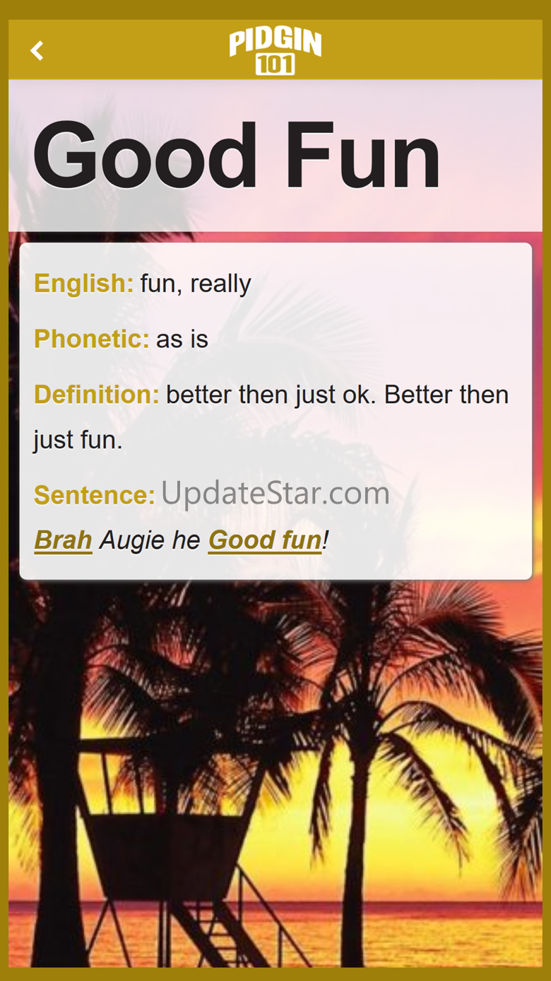 Pidgin 101 App 1.0.6