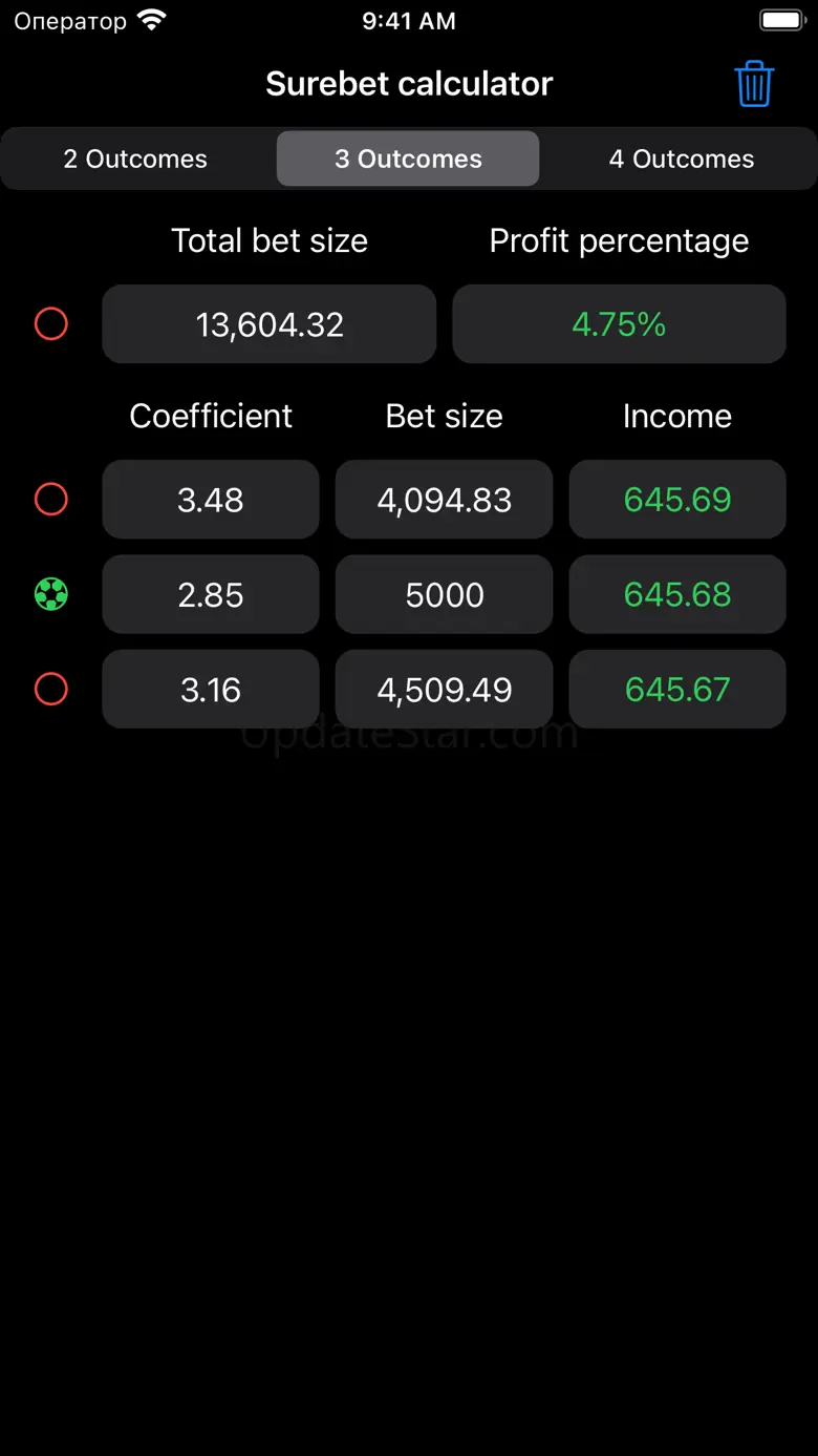 Surebet Profit Calculator 1.3.0