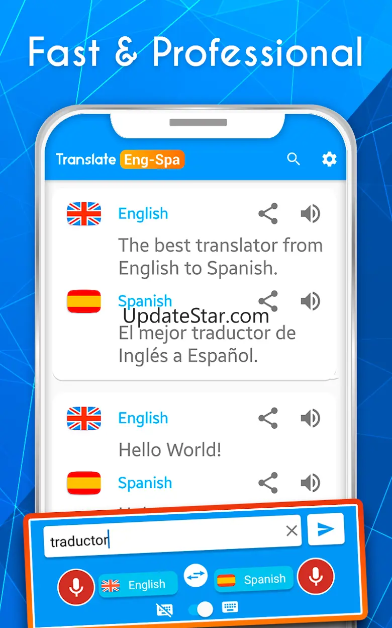 English Spanish AI Translator 86.0