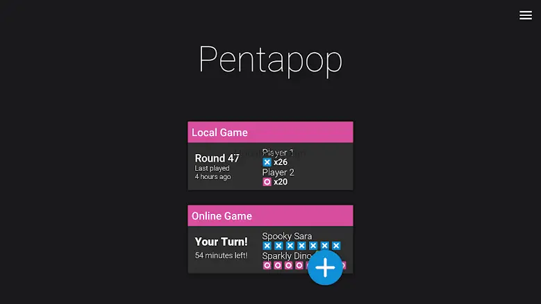 Pentapop- Online Five in a row 1.2.4