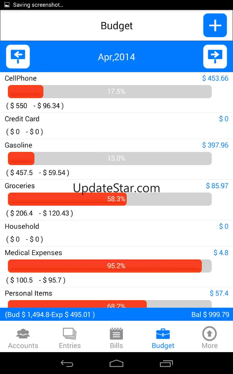Money Log lite Budget Manager 3.0