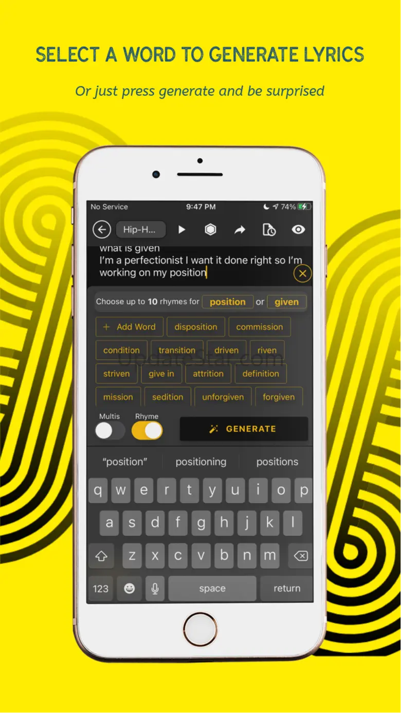 GhostWriter AI Lyrics 1.3.7