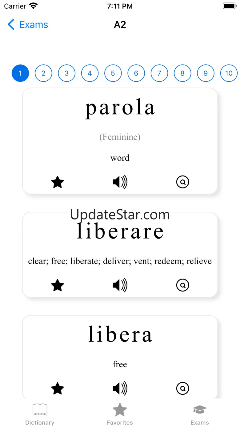 Italian dictionary：learn words 4.2
