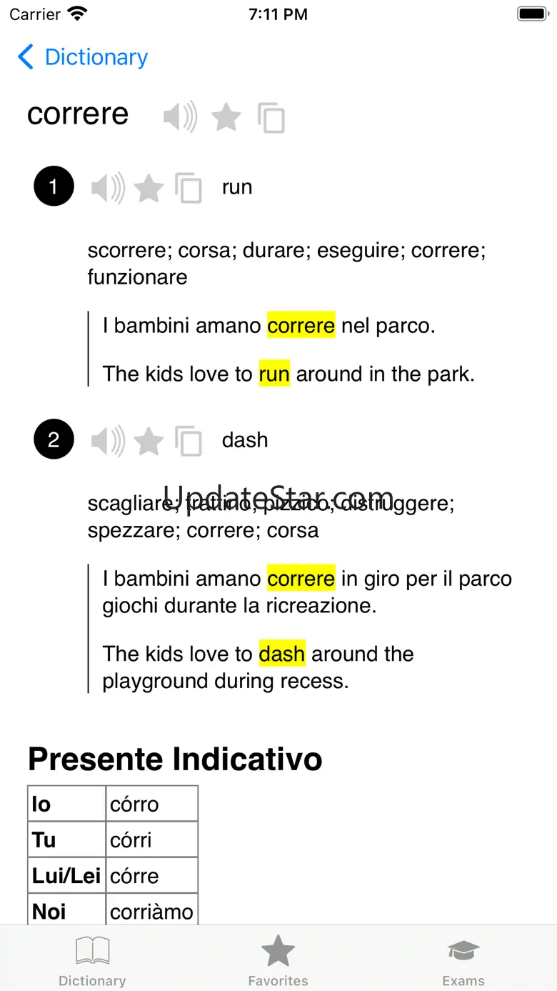 Italian dictionary：learn words 4.2