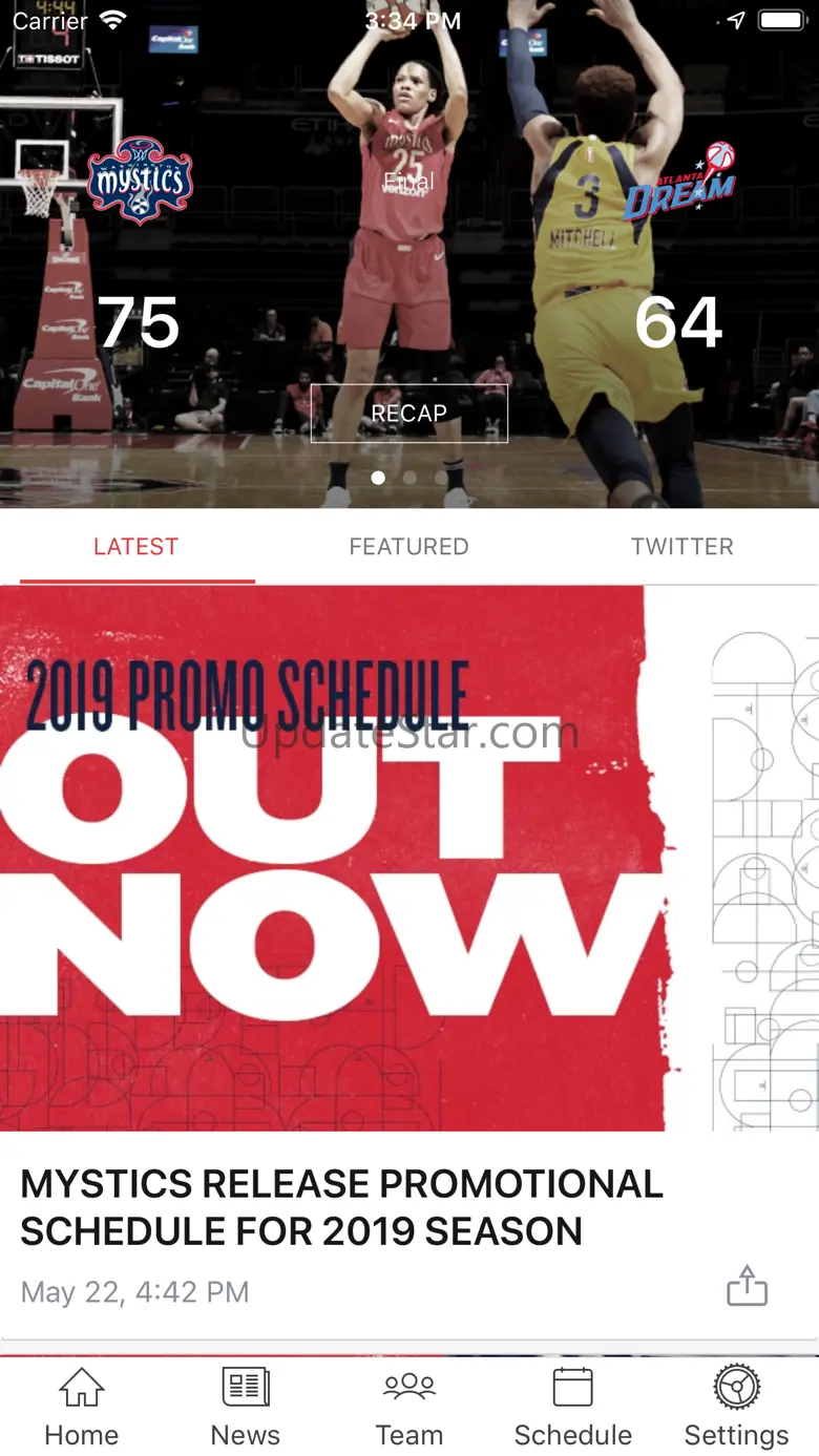 Washington Mystics Mobile 3.1.1