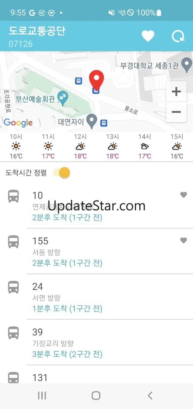 부산버스 - 버스 도착정보 & 정류소날씨