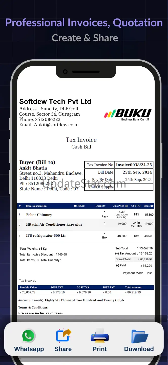 Buku: Invoice maker, bill book 7.5.1