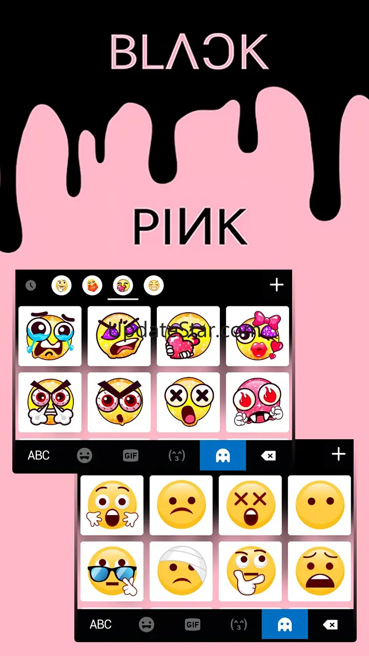 Glitter Black Pink Keyboard Ba 6.0.1223_10