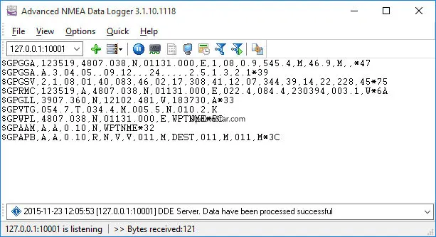 Advanced NMEA Data Logger 4.0.7.313
