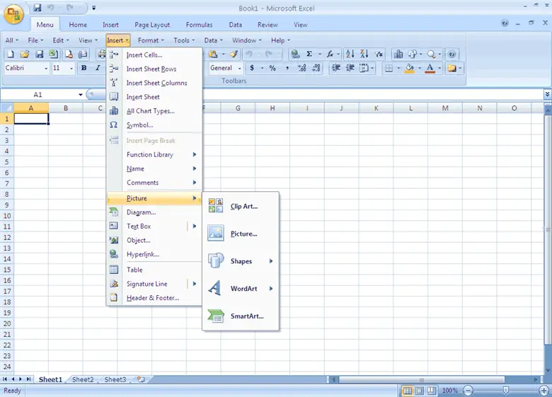 Classic Menu for Excel 7.0