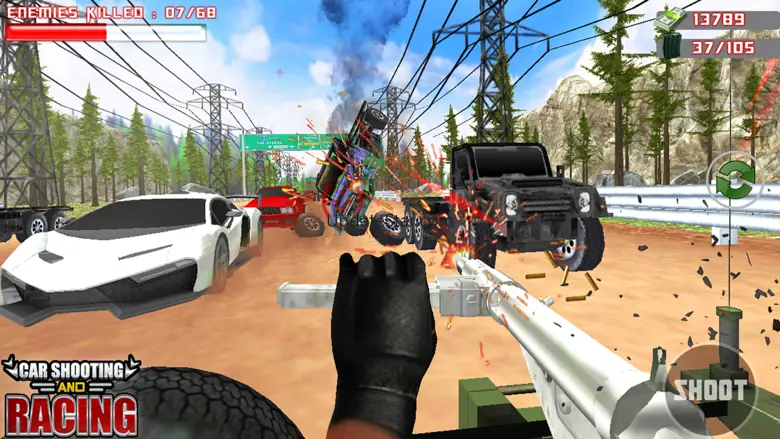 Car Shooting & Racing Game 2.5