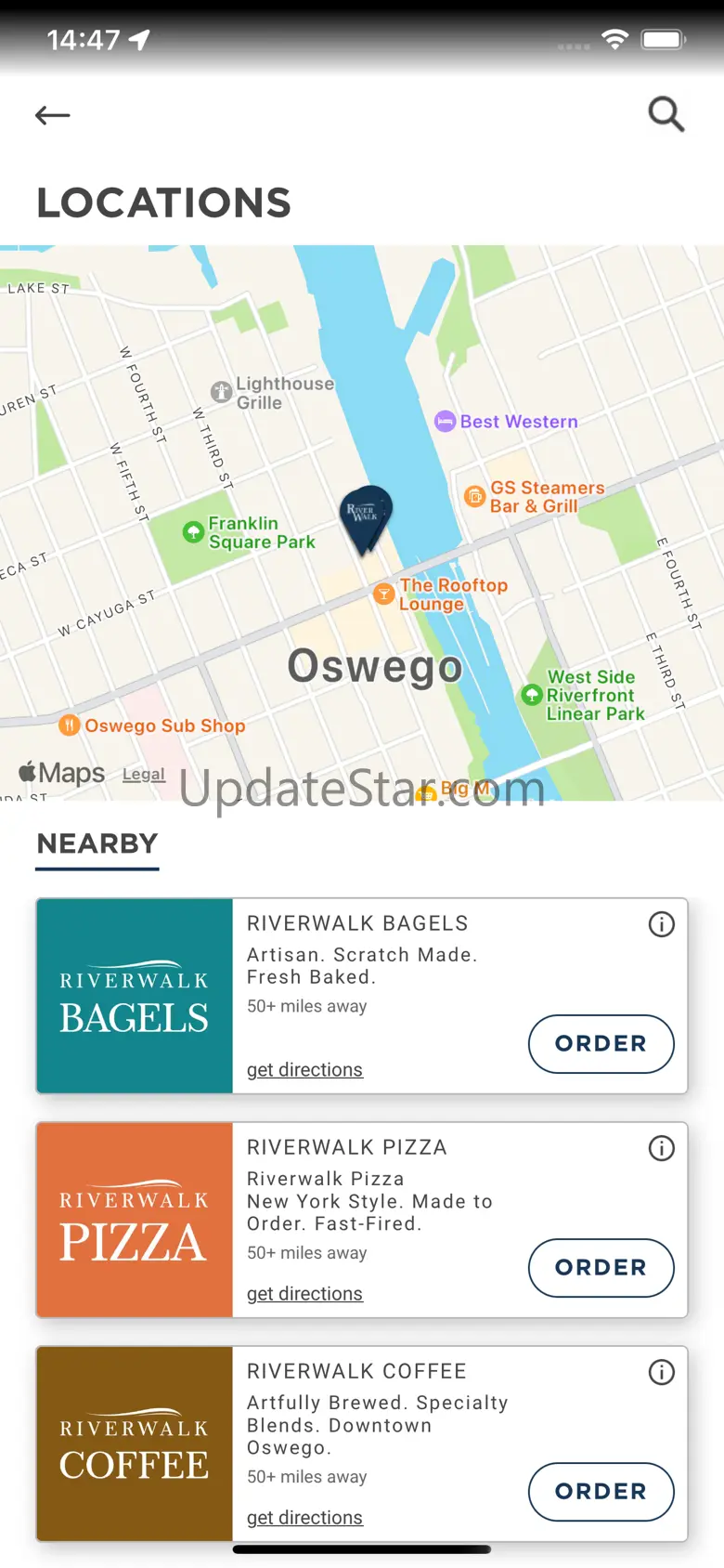 Riverwalk Oswego Pizza & Bagel 2.0.2