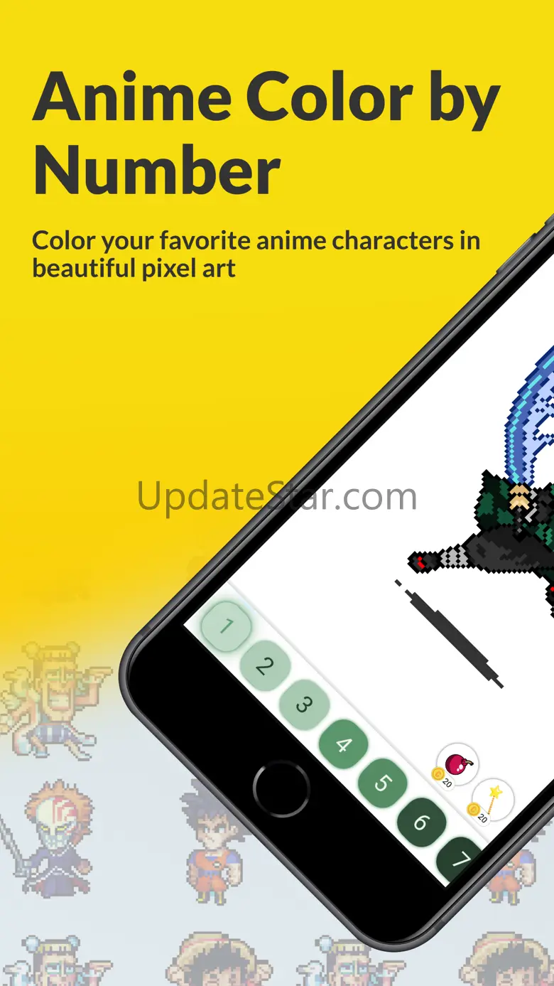 Anime Color By Number PixelArt 14