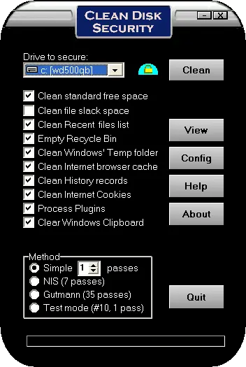 Clean Disk Security 8.0