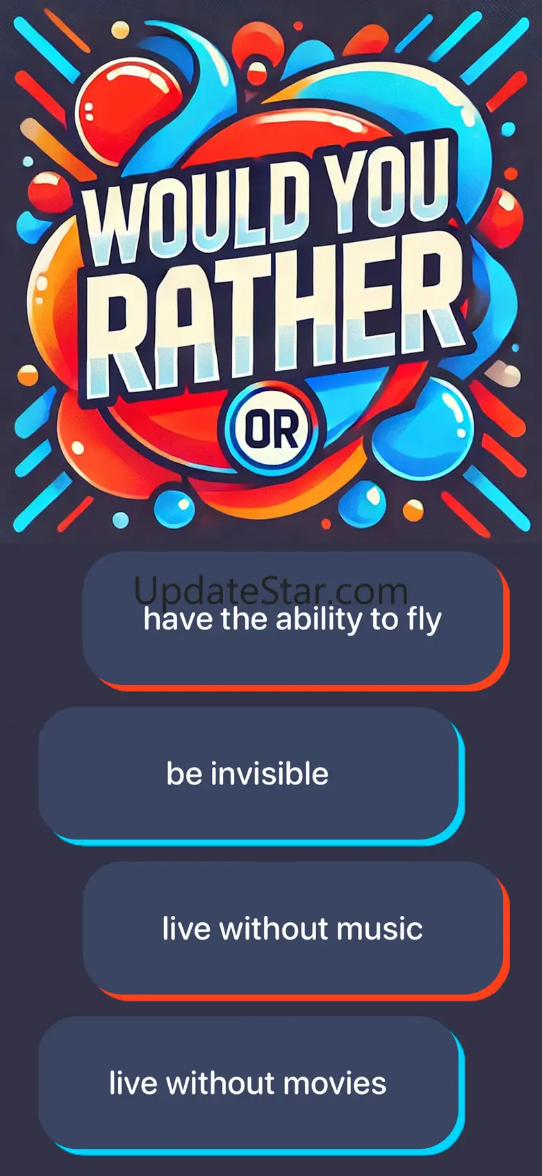 Would You Rather Question Game 1.0