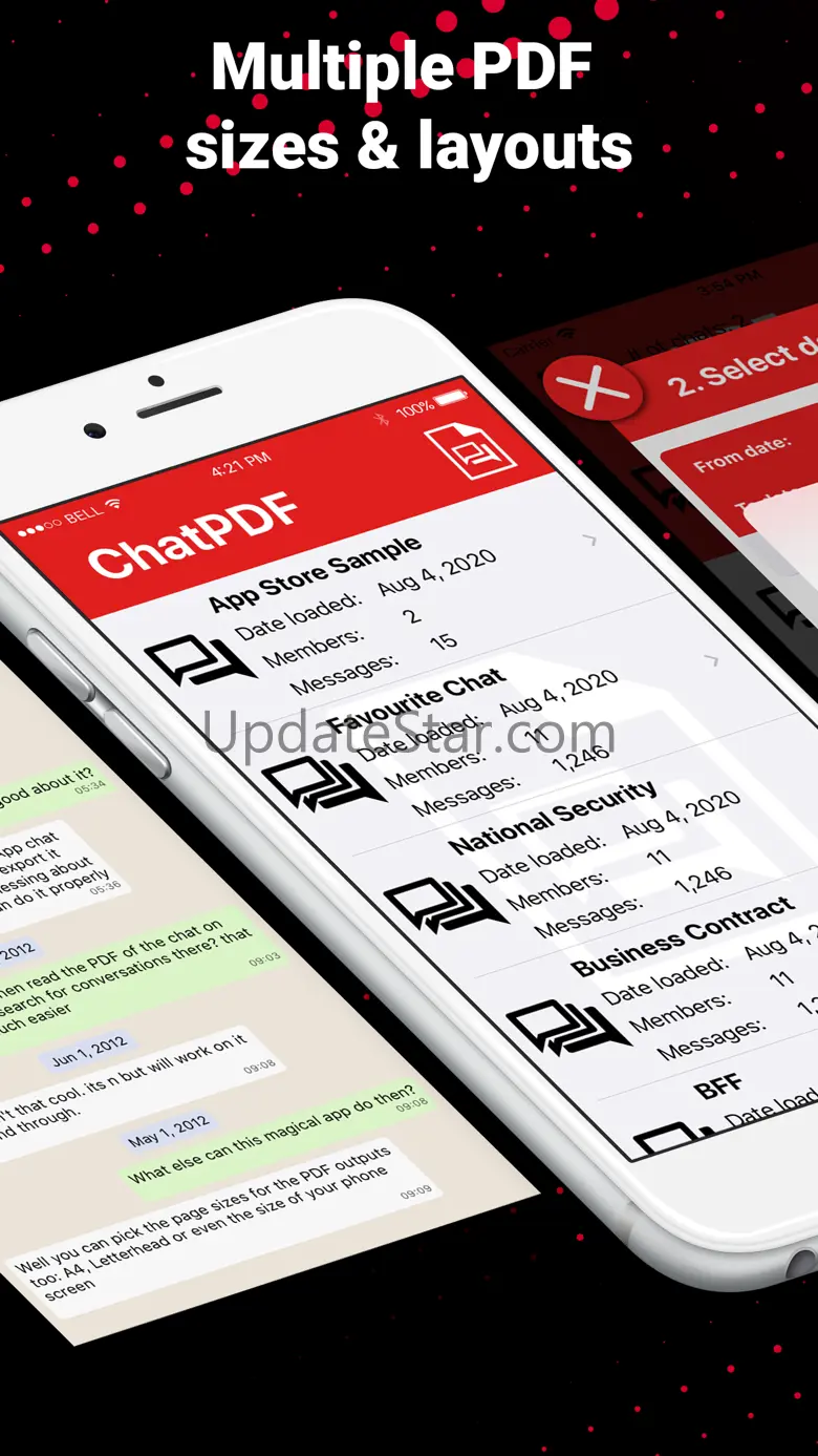 ChatPDF backup messages to PDF 1.8.2