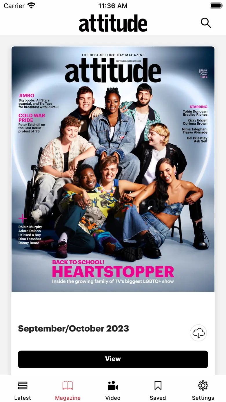 Attitude Magazine. 7.6