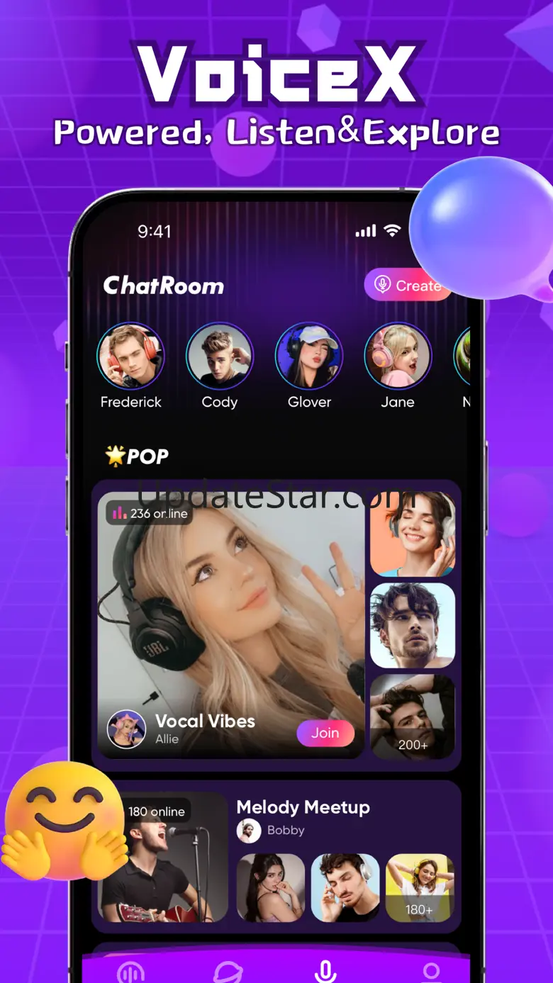 VXlive：Voice Chat，Adult Share 2.0