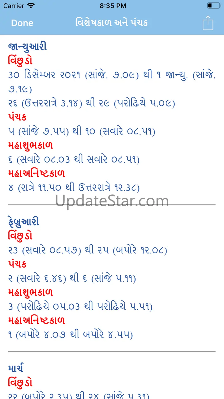 Gujarati Calendar - 2025 2.2