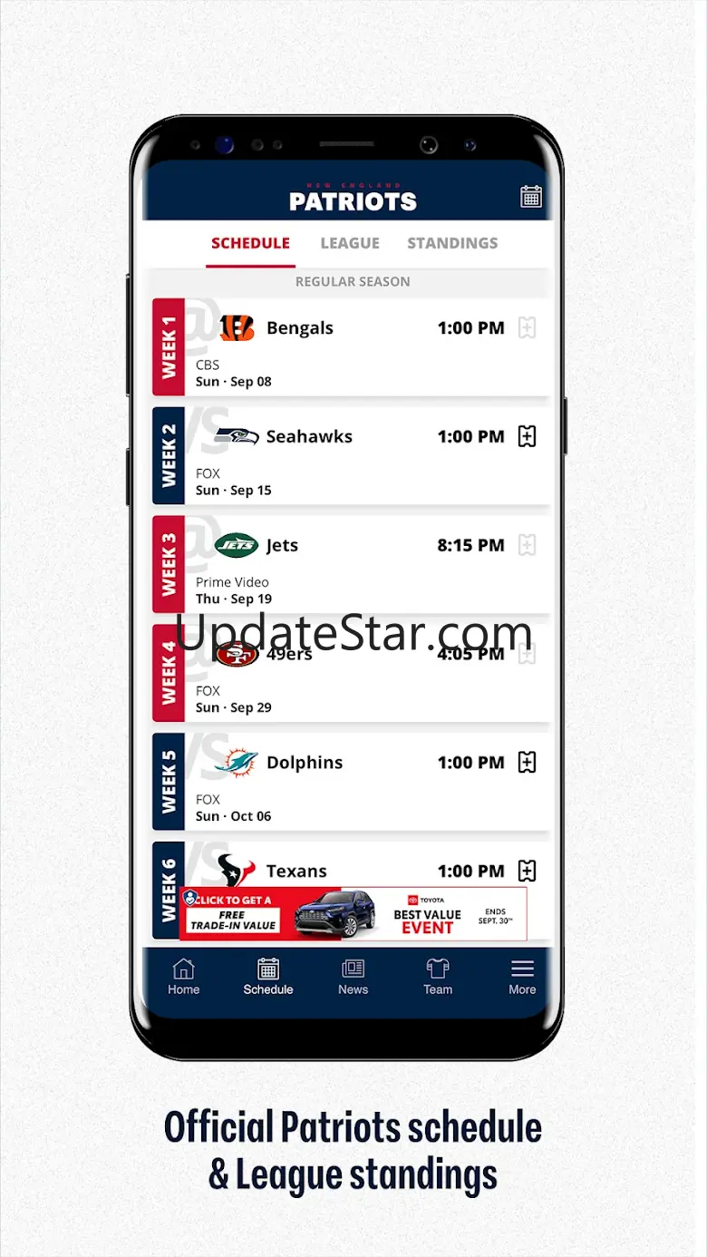 New England Patriots 24.4.1804