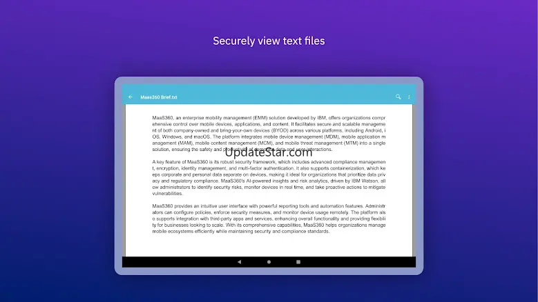 MaaS360 Secure Viewer 7.80