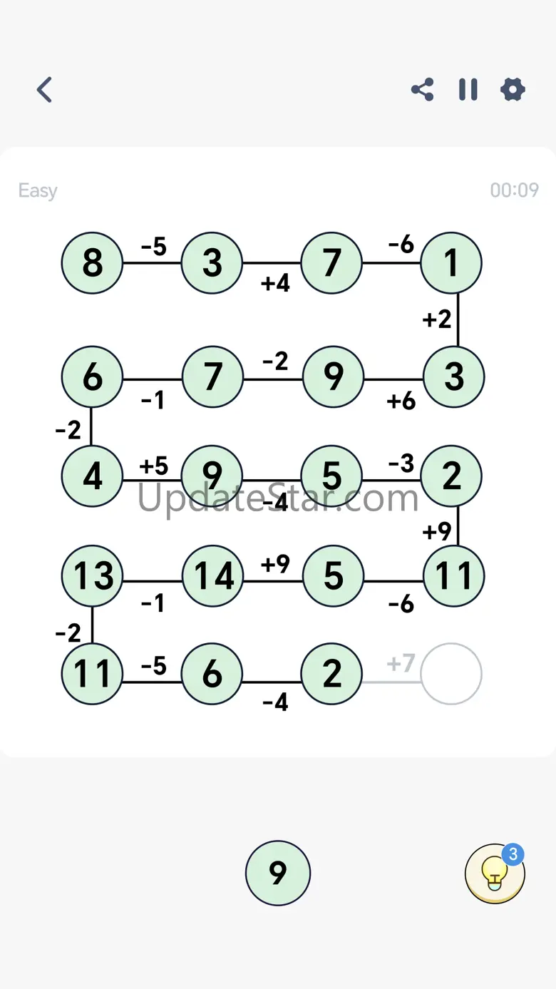 Crossmath Number Chain 1.5