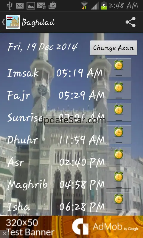 Iraq Prayer Timings