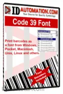 IDAutomation Code39 Barcode Font for MAC 13.9