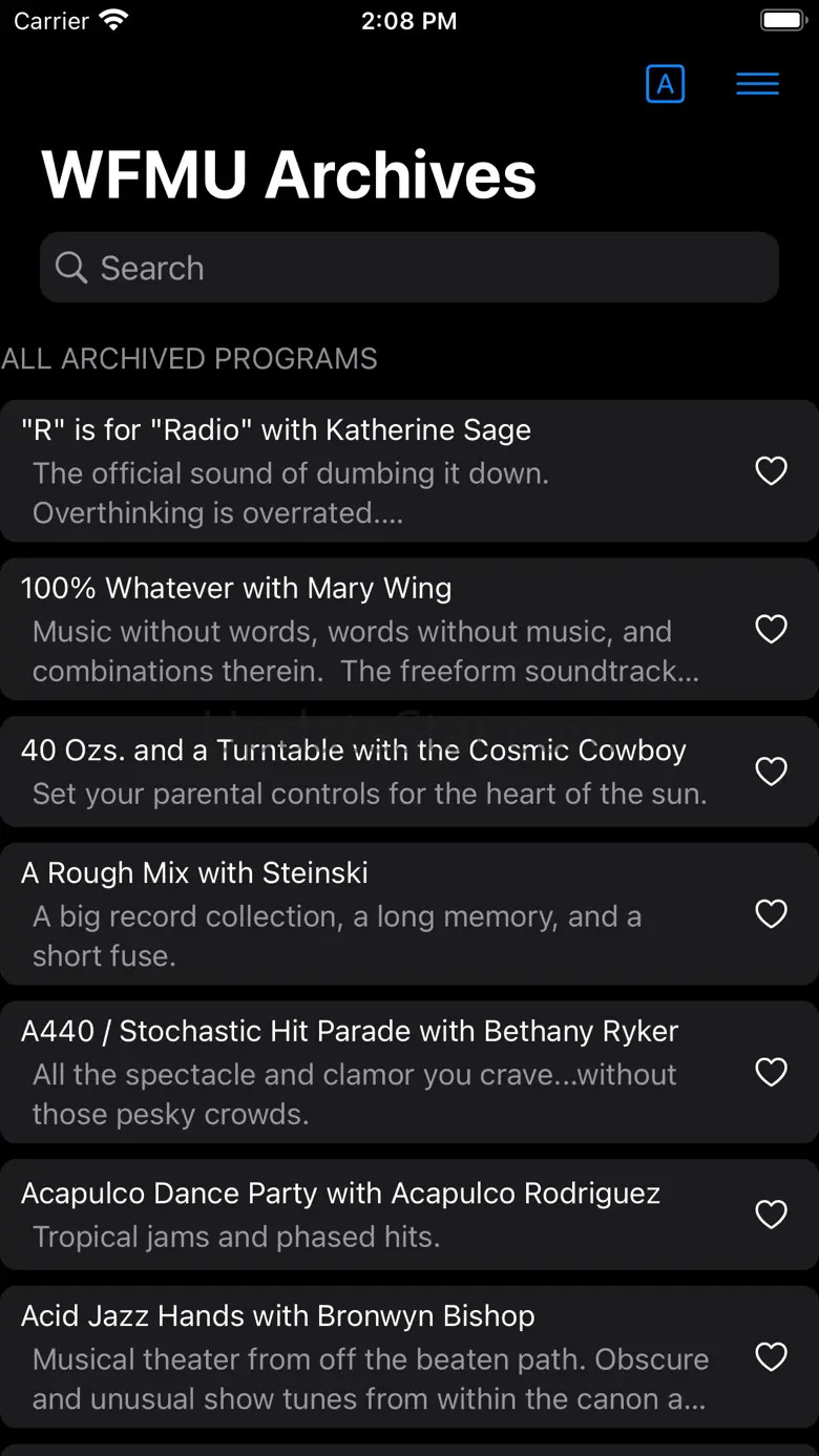 WFMU Archive Bunker 1.1