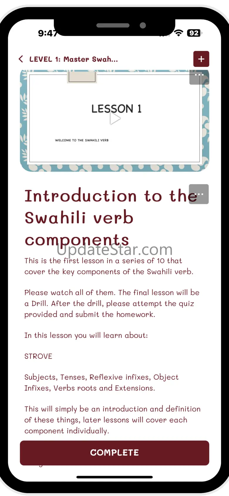 LSN: SWAHILI FOR HOAMIs 3.11.22