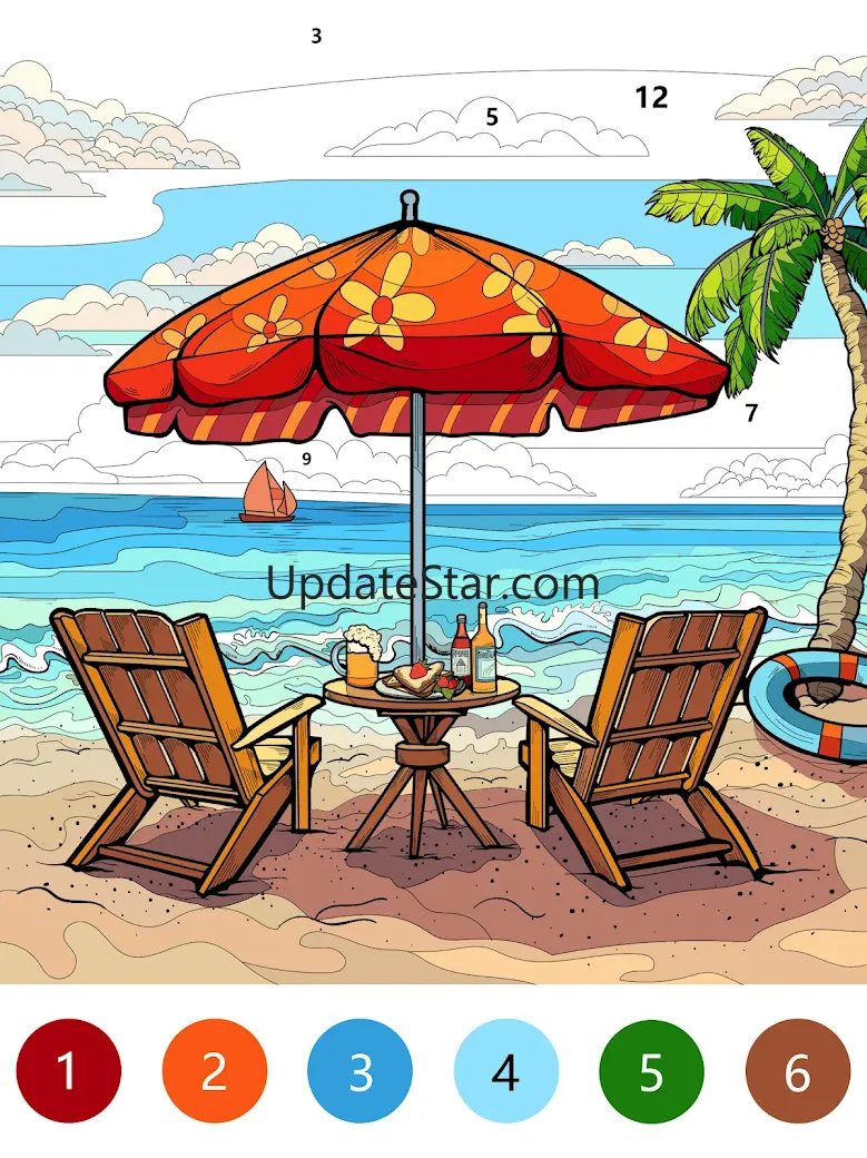 Beach Color Paint By Number 1.0.5