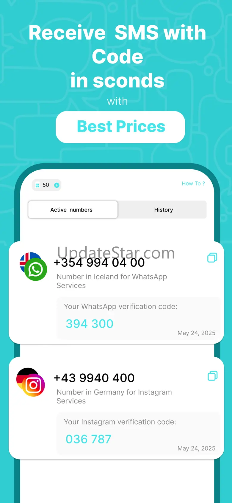 SimCode - Receive SMS Virtual 3.0.1
