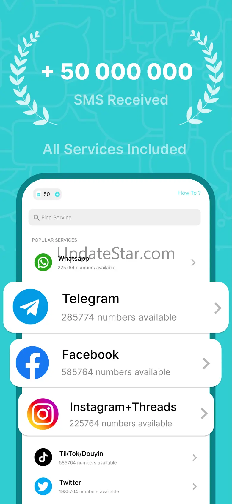 SimCode - Receive SMS Virtual 3.0.1