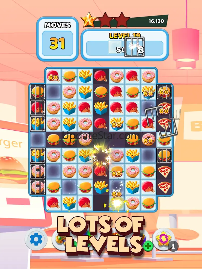 Crush The Burger Match 3 Game 3.5