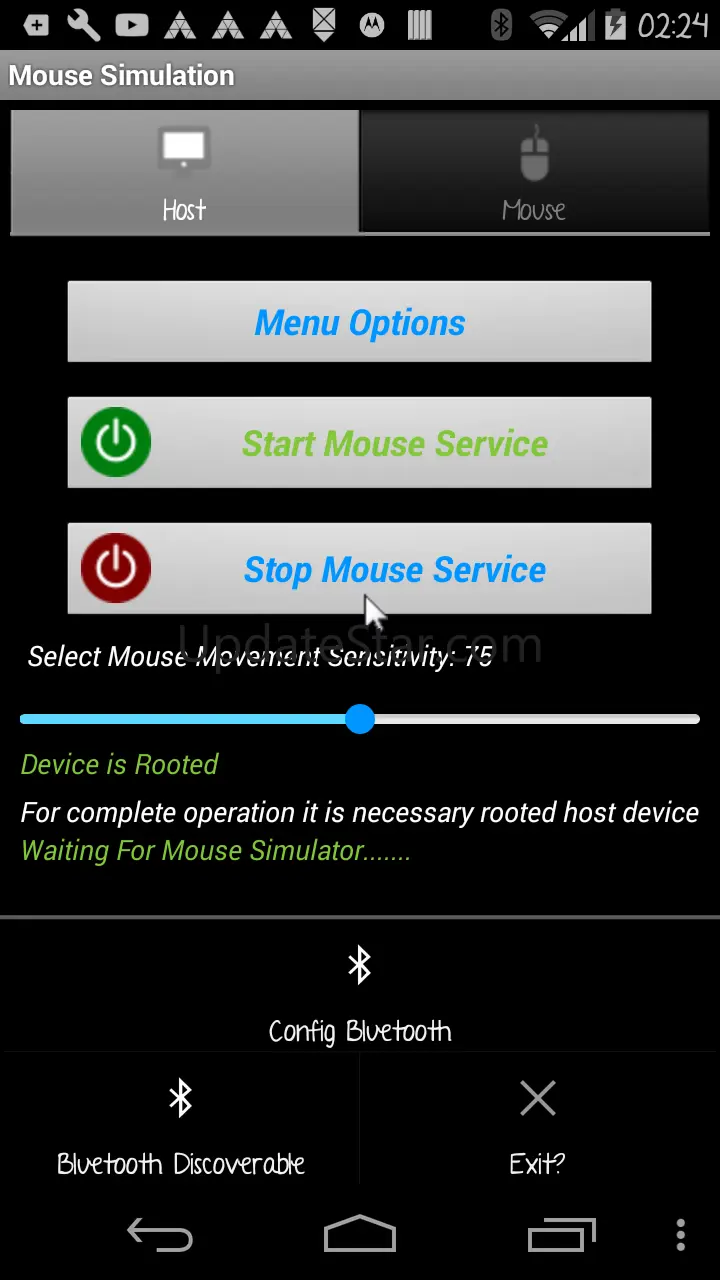 Mouse Demo Simulation Bluetoot 1.4