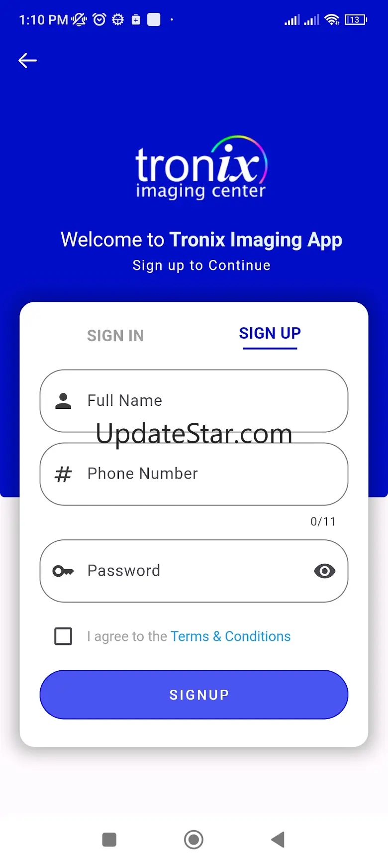 Tronix Imaging Center App 1.0.11