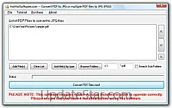 Convert PDF to JPG or multiple PDF files to JPG JPEGS 9.0