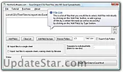 Excel Import CSV Files into MS Excel 9.0