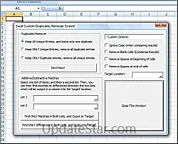 Excel Unique and Duplicates Data Remover and Deleter Plus Excel List Comparison Removal 9.0