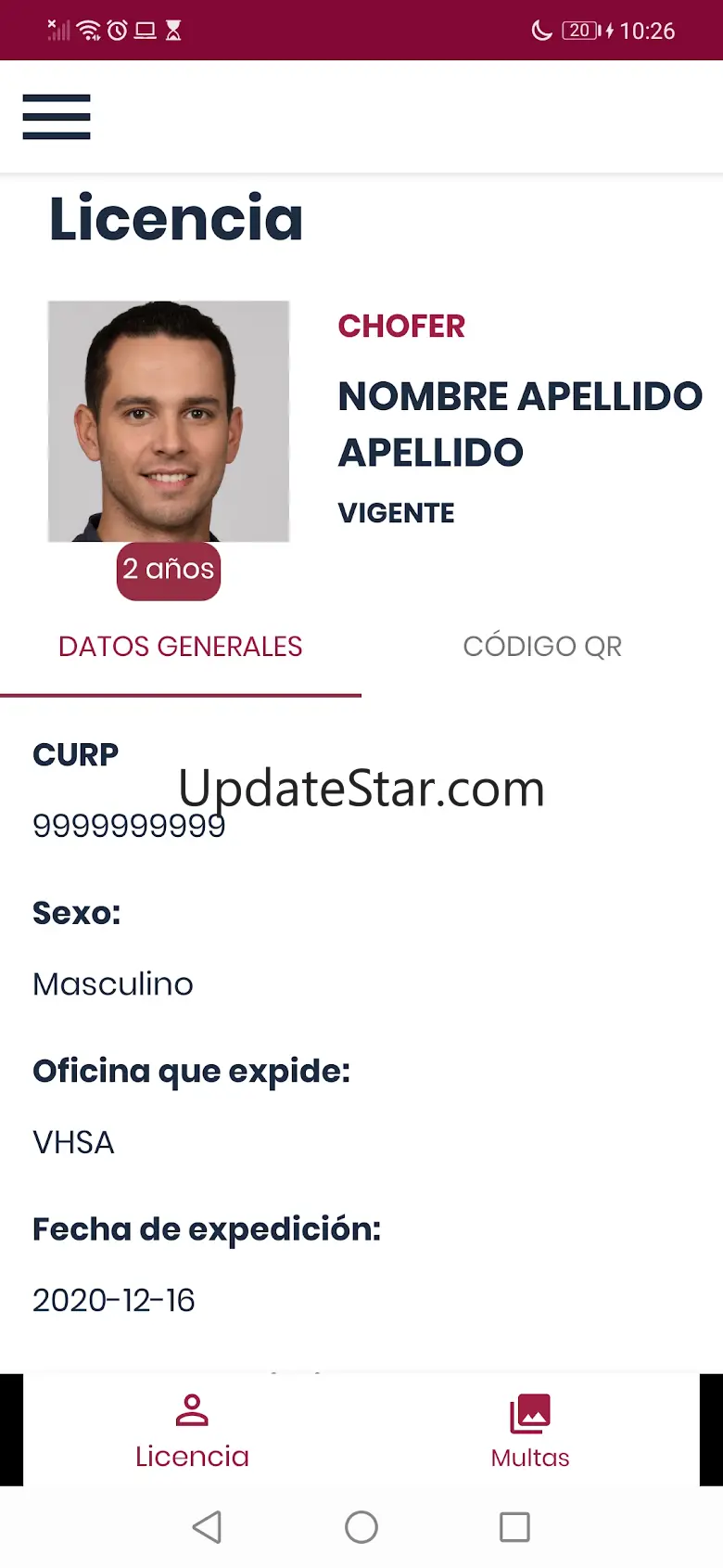 Licencia Tabasco 1.48